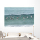 Sanderling In Flight Over Ocean Waves Near Middleton Island Wall Mural