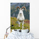Close Up Of A Large Dall Sheep Ram Standing On Fall Tundra Wall Mural
