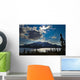 Frozen tagish lake and mountains;Carcross yukon canada Wall Mural