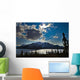 Frozen tagish lake and mountains;Carcross yukon canada Wall Mural