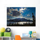 Frozen tagish lake and mountains;Carcross yukon canada Wall Mural