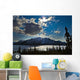 Frozen tagish lake and mountains;Carcross yukon canada Wall Mural