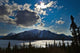Frozen tagish lake and mountains;Carcross yukon canada Wall Mural