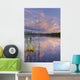 View Of Sunset Clouds Reflected In Westchester Lagoon Wall Mural
