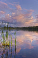 View Of Sunset Clouds Reflected In Westchester Lagoon Wall Mural