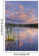 View Of Sunset Clouds Reflected In Westchester Lagoon Wall Mural