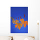 Close-Up Of Fall Colored Maple Leaves On Clothesline /Nin Studio Wall Mural