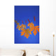 Close-Up Of Fall Colored Maple Leaves On Clothesline /Nin Studio Wall Mural