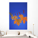Close-Up Of Fall Colored Maple Leaves On Clothesline /Nin Studio Wall Mural