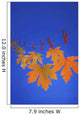 Close-Up Of Fall Colored Maple Leaves On Clothesline /Nin Studio Wall Mural