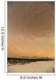 Night Time View Of Star Trails Over Mt Mckinley With Northern Lights Wall Mural