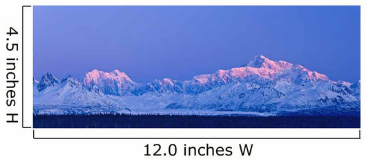 Panoramic View Of Sunrise Over Mt Mckinley And The Alaska Range Wall Mural