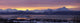 Panorama Of Homer & Homer Spit At Sunrise Wall Mural