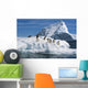 Adelie Penguins Jump From Iceberg Paulet Is Antarctic Summer Wall Mural