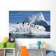 Adelie Penguins Jump From Iceberg Paulet Is Antarctic Summer Wall Mural