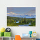 Scenic View Of Mt Mckinley And The Parks Highway Denali National Park Wall Mural
