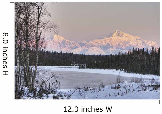 Winter Scenic Of The Southside Of Mt Mckinley Wall Mural