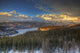 Scenic View Of The Chugach Mountian Range At Sunset Wall Mural