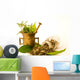 Mortar with herbal, and leaves Wall Decal