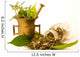 Mortar with herbal, and leaves Wall Decal
