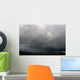 Lightning Strike And Storm Over The Alcan Highway Wall Mural