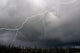 Lightning Strike And Storm Over The Alcan Highway Wall Mural