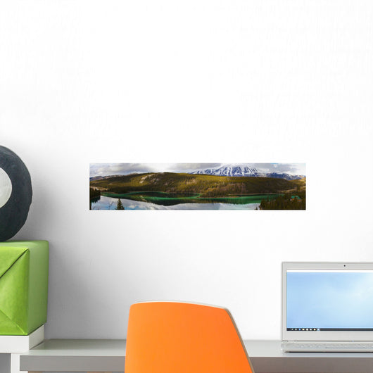 Emerald lake panorama;Carcross yukon canada Wall Mural