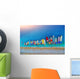 Aerial Colorful Boats Mediterranean Wall Decal