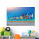 Aerial Colorful Boats Mediterranean Wall Decal