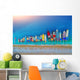 Aerial Colorful Boats Mediterranean Wall Decal