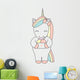 Ice Creme Unicorn Wall Decal