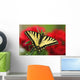 Close Up Of A Canadian Tiger Swallowtail Butterfly Wall Mural