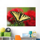 Close Up Of A Canadian Tiger Swallowtail Butterfly Wall Mural