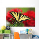 Close Up Of A Canadian Tiger Swallowtail Butterfly Wall Mural