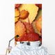 Closeup Of Dwarf Birch Leaves Autumn Wall Mural