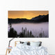 Morning Fog @ Sunrise Along Snow River Kp Alaska Summer Chugach Nf Wall Mural