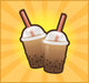 Bubble Tea With Boba Straw and Cup Wall Mural