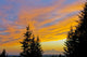 Sunset Clouds Blaze Orange Over Iliamna Volcano As Seen From The Hills Wall Mural