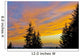 Sunset Clouds Blaze Orange Over Iliamna Volcano As Seen From The Hills Wall Mural
