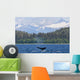 Humpback Whale Diving In Seymour Canal With Sum Dum Mountain Wall Mural