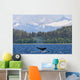 Humpback Whale Diving In Seymour Canal With Sum Dum Mountain Wall Mural