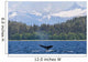 Humpback Whale Diving In Seymour Canal With Sum Dum Mountain Wall Mural