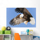 Bald Eagle In Flight With Talons Holding Fish Bait In Eagle River Wall Mural