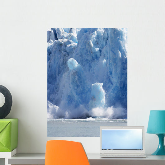 Dawes Glacier Calving In Endicott Arm Wall Mural