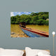 Canoe in Rainforest Wall Mural