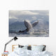 Humpback Whale Tail Slapping Surface Of Prince William Sound Wall Mural