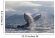 Humpback Whale Tail Slapping Surface Of Prince William Sound Wall Mural