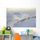 Snowboarders And Skiers Enjoy The Freshly Snow Wall Mural
