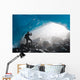 A Hiker Takes Photo Of The Entrance Of An Ice Cave Wall Mural