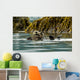 Sea Otter Floating With Pup In Orca Inlet Wall Mural